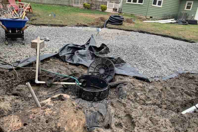 residential drainage project
